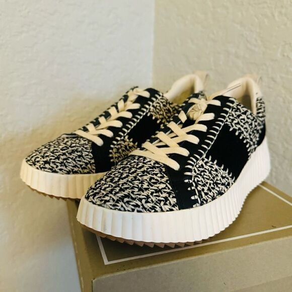 Dolce Vita Dolley Women's Sneaker, Black White Knit, Size 9.5, Retro Style NWT - Picture 9 of 16